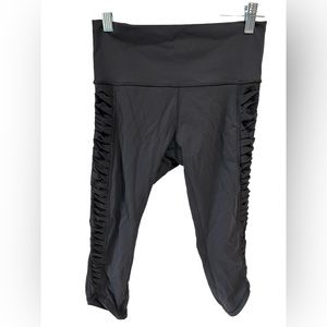 Lululemon Black Leggings with Mesh Panels Size 6